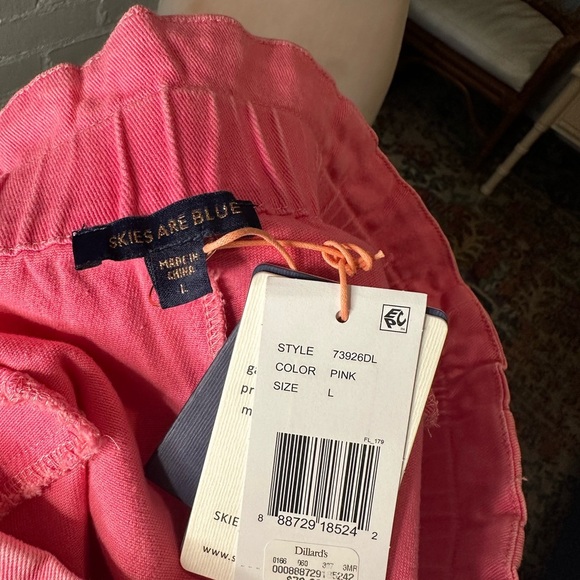 NWT Skies are Blue Pink Denim Shorts - Picture 12 of 13